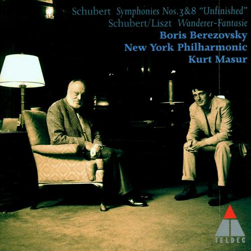 SCHUBERT: Symphonies Nos. 3 and 8, "Unfinished" / Fantasy, "Wandererfantasie" (New York Philharmonic, Masur)